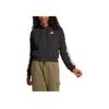 adidas 3S FT FZ HD Veste Confortable Douce Coupe-vent à Capuche Zippée Manches Longues Femme Vestes Noir JE0052