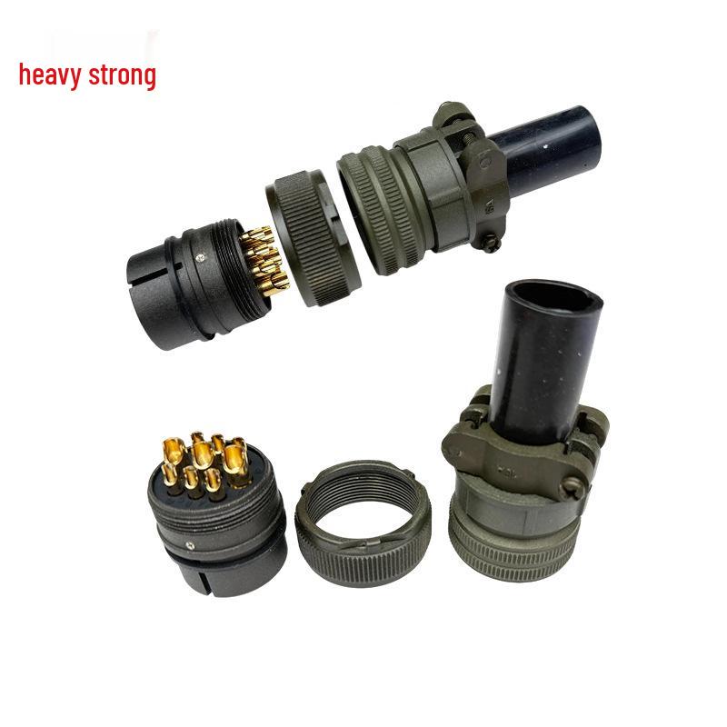 Heavy Duty 9-Pin US Standard Plug & Socket Connector MS3106A24-11S/MS3102A24-11P
