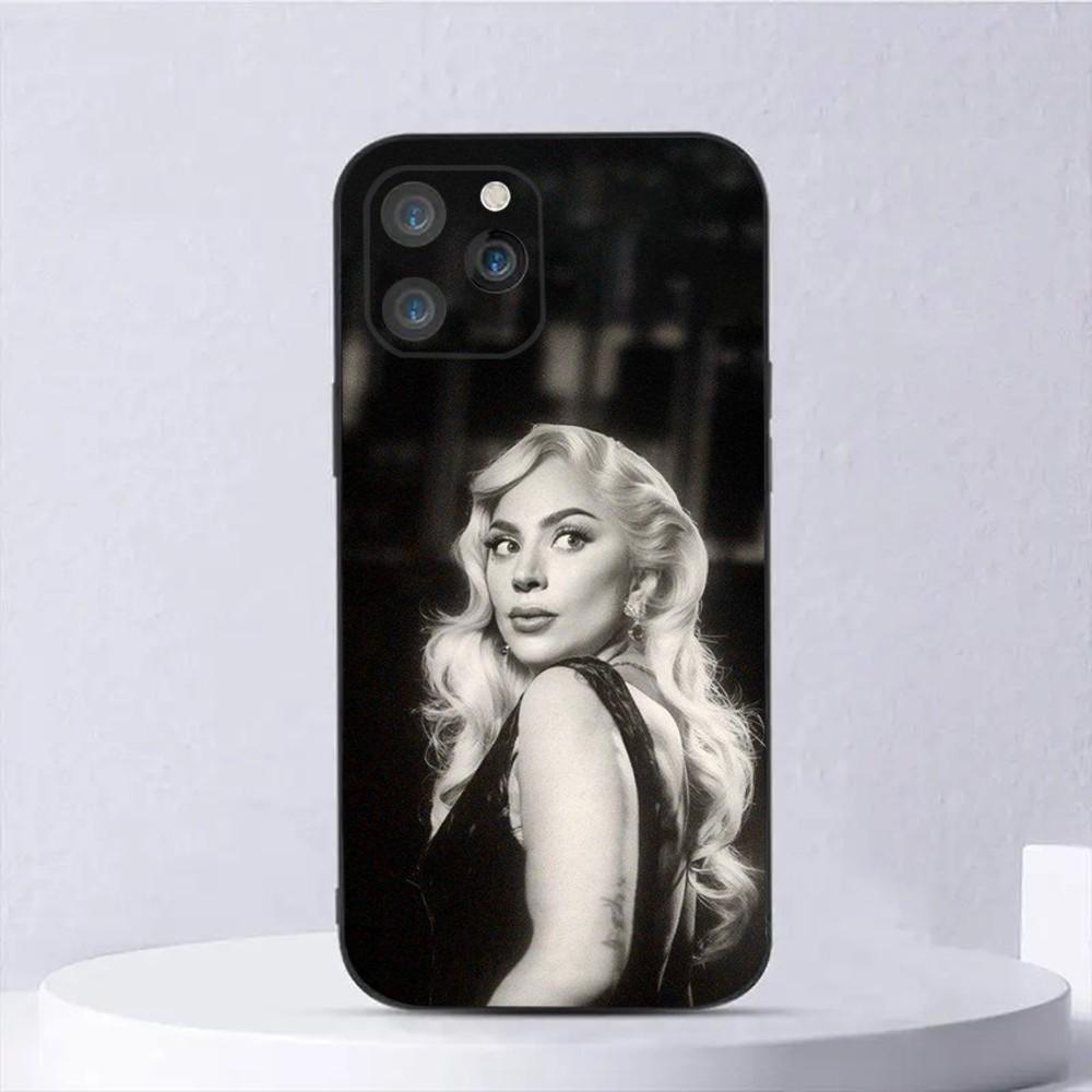 

L-Lady G-Gaga Albums Phone Case For iPhone 16,15,14,13,12,11,Plus,Pro Max,XS,X,XR,SE,Mini,8,7 Soft Silicone Black Cover iPhone11