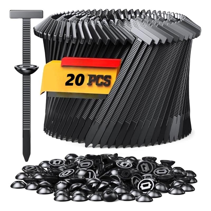 Reusable 90mm Automotive Grade Cord Management Clips Fastening Clamps Design Prevents Unraveling During Harsh Conditions