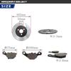 MAXIMASELECT Front Brake Pads and Brake Disc Rotors [Compatible with Suzuki: Address V100, Address V125G, Let's IIS, Address V50, Etc.]