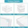 Transparent Modular Drawer Organizer Set-Multi-Use Storage Trays for Makeup Skincare Kitchen Tool & Bathroom Vanity Organization