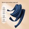 Yiershuang Men's Self-Warming 100% Cotton Thermal Underwear Set