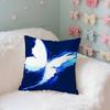 Quiet And Ethereal Blue Case Plush Fabric Soft Pillowcase Double Sided Print Cushion Cover Household Gifts