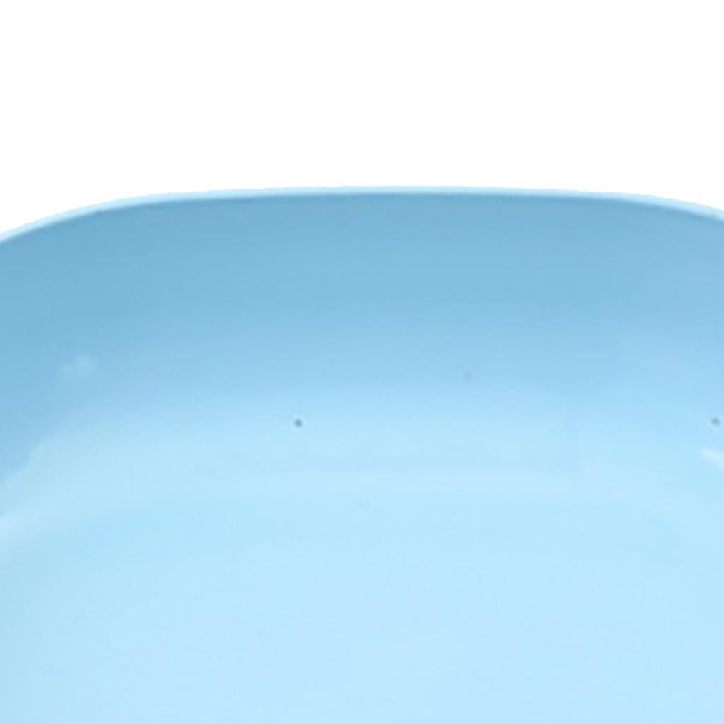 Bone Spitting Dish Square Blue PP Multi Purpose Snack Dessert Fruit Salad Plate for Home