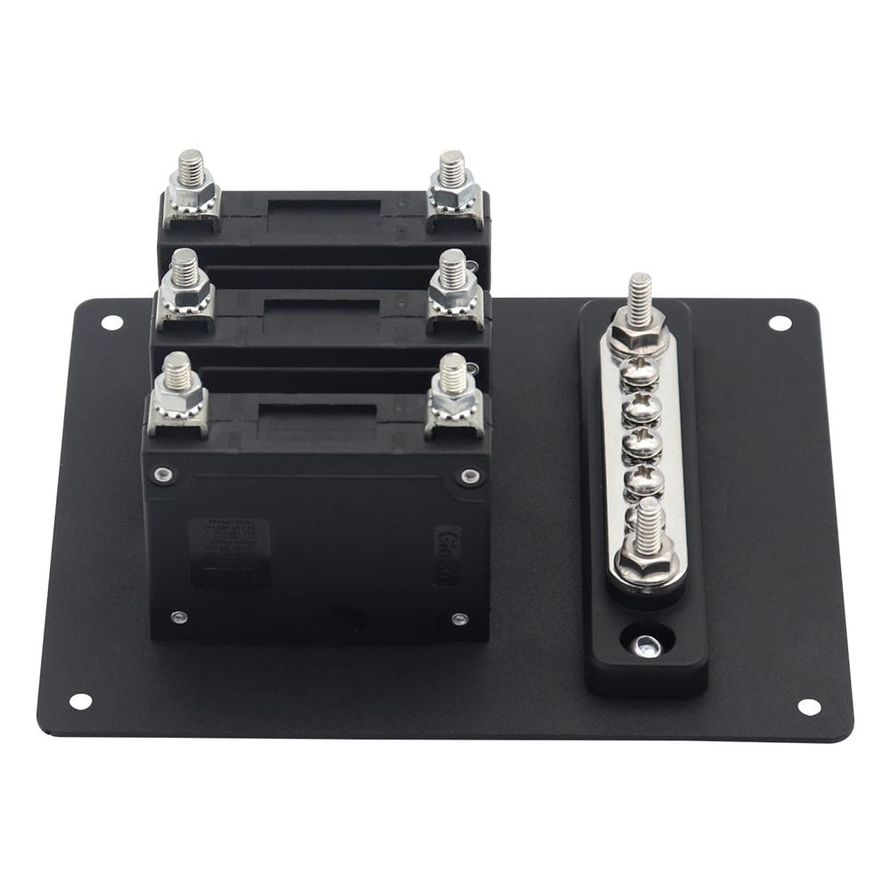 Manual-Off Hydraulic Circuit Breaker with Integrated 5+2Way 100A Busbar Aluminum