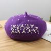 New Many Colors Women Pearl Outdoor Autumn Warm French Ladies Berets