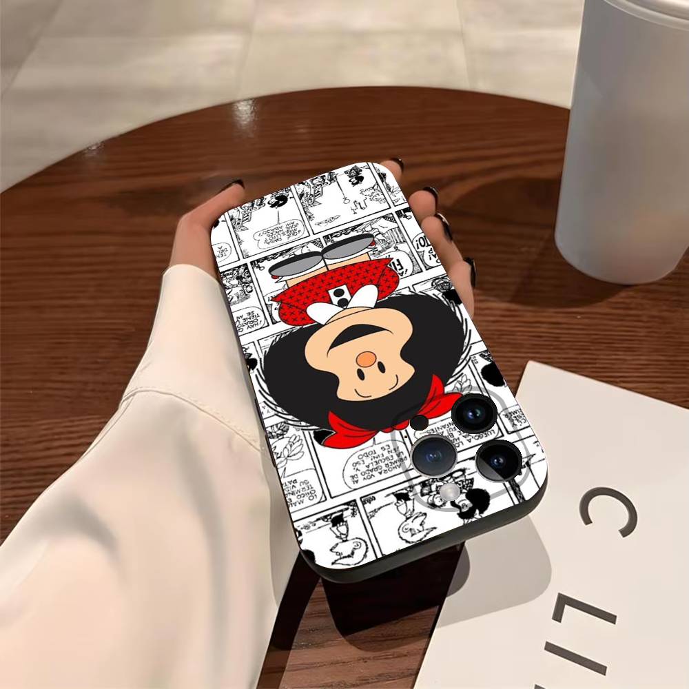 M-Mafalda Phone Case For iPhone 17 16 15 14 13 12 11 PRO MAX  TPU Soft To Skin-friendly Cover iPhone13