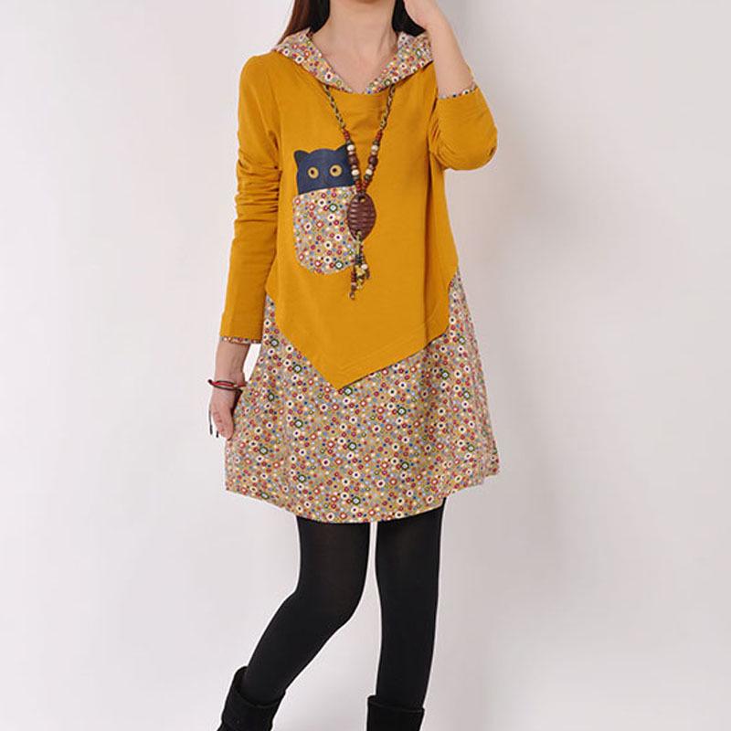 

Осенняя новая женская одежда, модная корейская версия, свободная, большого размера, с капюшоном, с длинными рукавами, толстовка, женская майка средней длины L