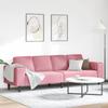 Living Room Sofa Pink 250 x 77 x 76 cm