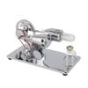 Sterling Engine Model with LED Bulb and Flywheel Stirling Engine Motor Model Educational Toy Electricity Power Generator