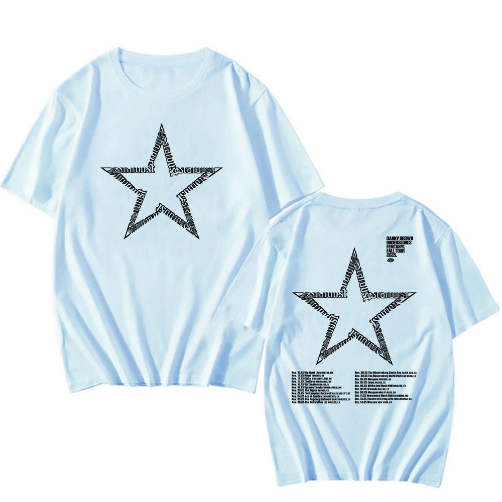 Danny Brown Stardust Tour Tshirts Unisex Clothes Cotton Short Sleeve Tee Fashion T-shirt Graphic Tees