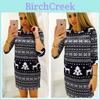 Luxurious Women Long Sleeve Knitted Sweater Sweatshirt Pullover Mini Jumper Dress