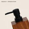 Walnoot Hout Textuur 500ml Hars Dispenser Fles voor Hotel/Thuis Badkamer Shampoo/Douchegel/Lotion Hervulbare Pomp