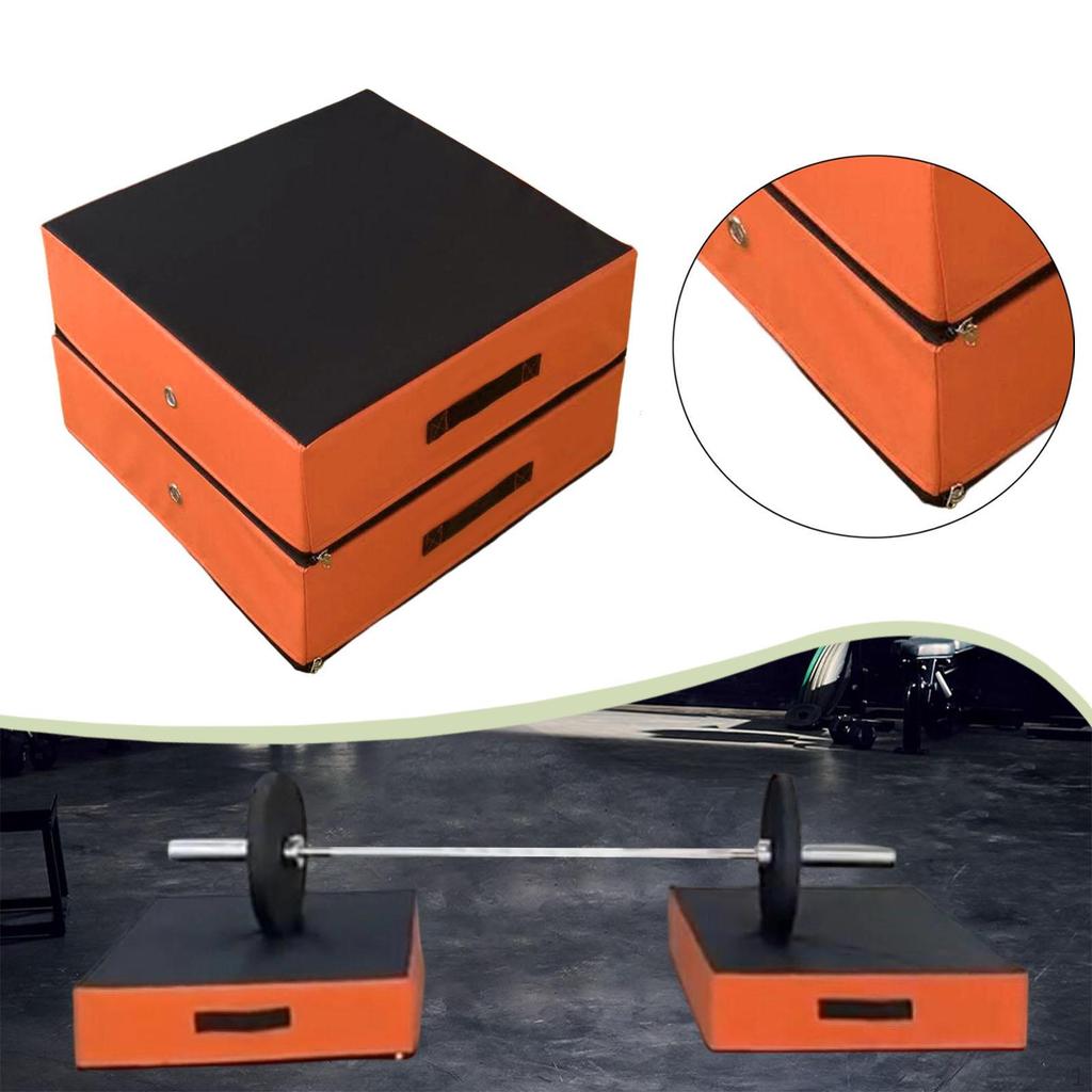 2 Barbell Cushion Pads Weightlifting Crash Mats Falling Low Noise Made of EPE for Safe Floor