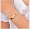 Heart Zircon Kids Bracelet Gold Plated Stainless Steel Adjustable Bangle for Girls Waterproof Toddler Waterproof Birthday Gift
