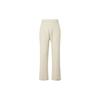 Solid Ribbed Knit Mid-Rise Casual Pants Women Bottoms 461317-30