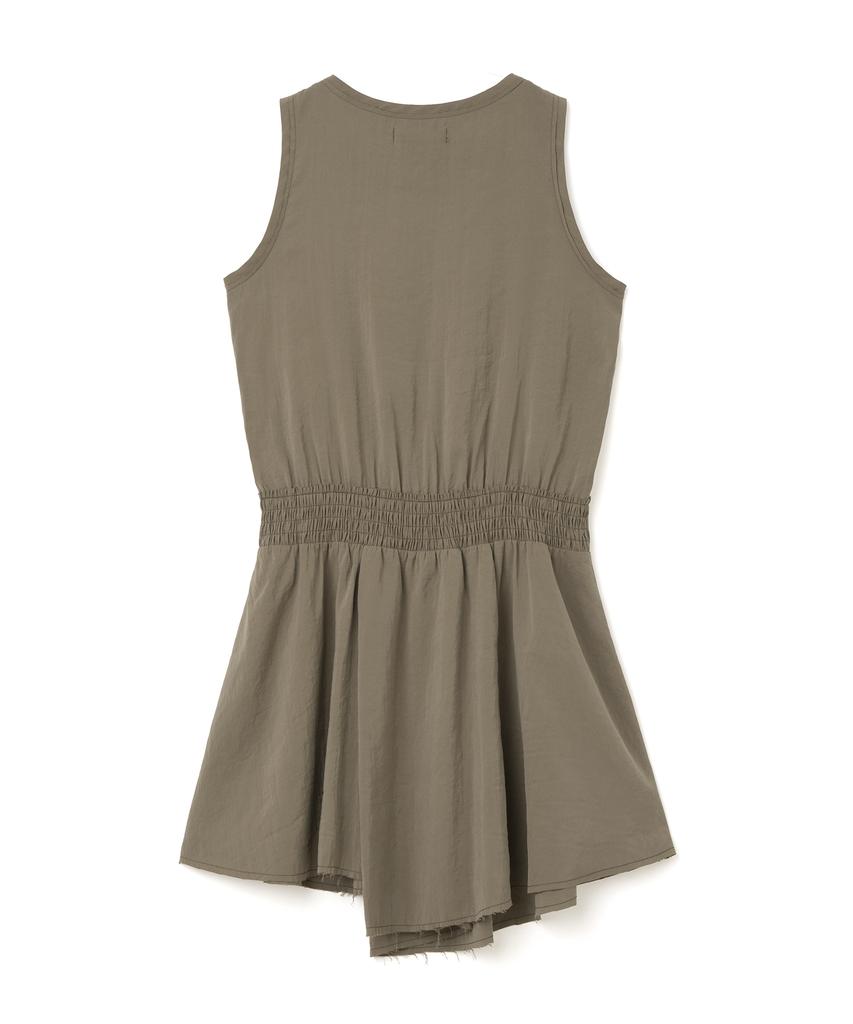 Milo Woman Smoke Asymmetric Midi Dress [Brown]