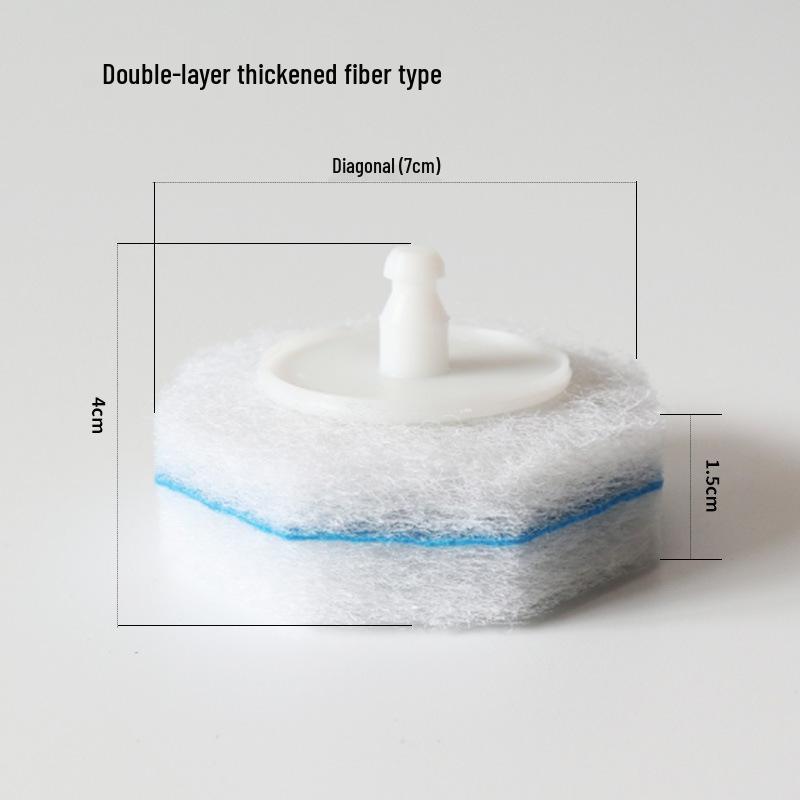 Einweg-Toilettenbürsten-Schwammkopf mit Reinigungslösung für Badezimmerecken