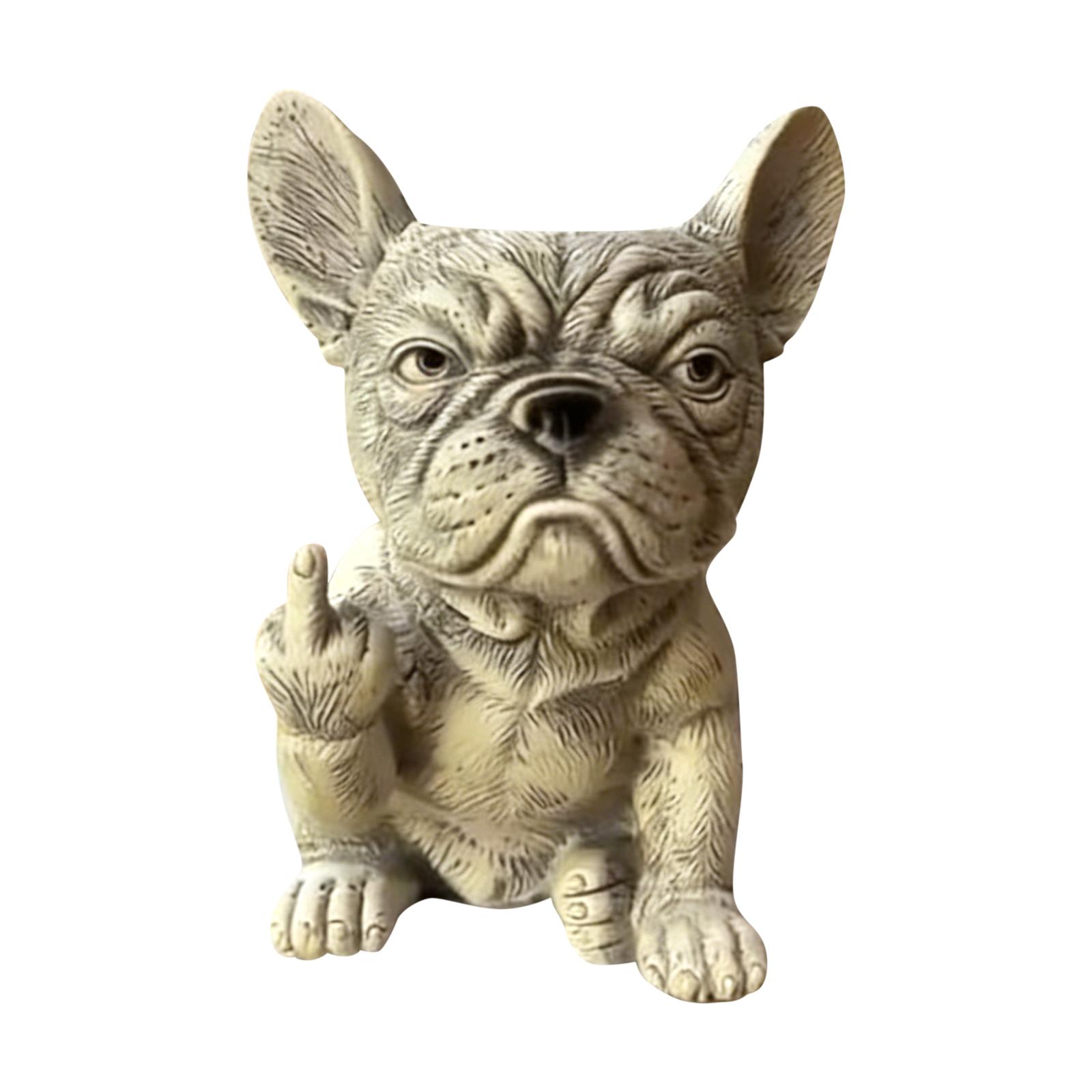 Funny French Planter Pot, Creative Dog Flower Pot, Garden Decor Statue, Unique Outdoor Plant Container One Size