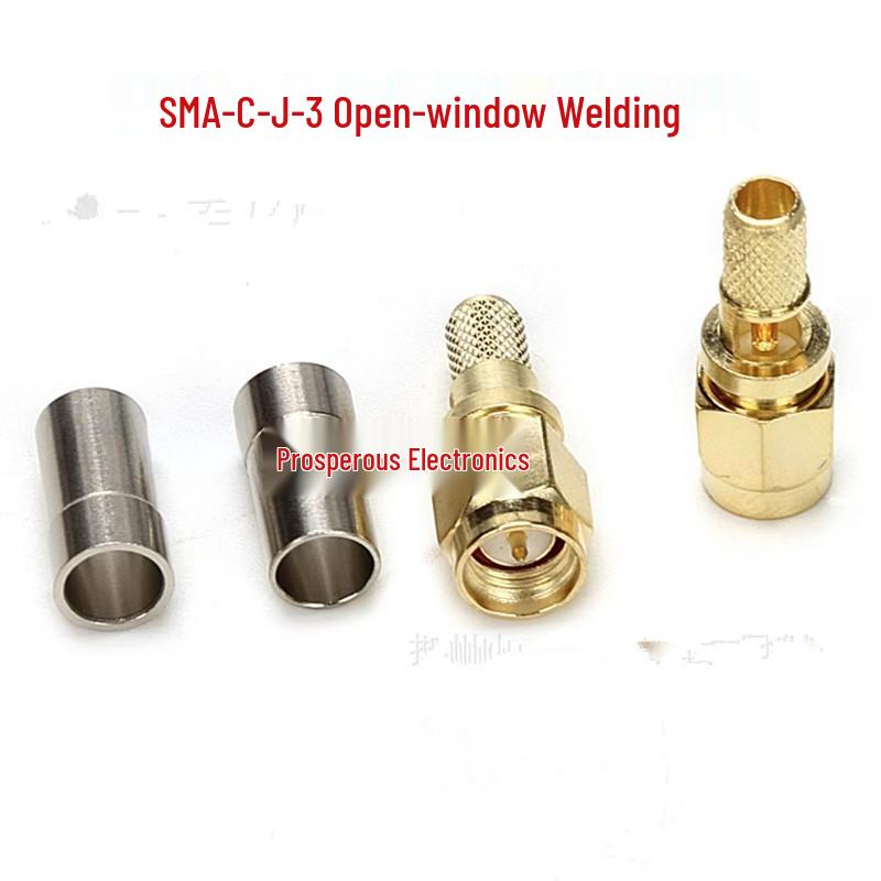 

RF Connector SMA-C-J-3, Open Window, Solder Type for R58/RG316 Cable