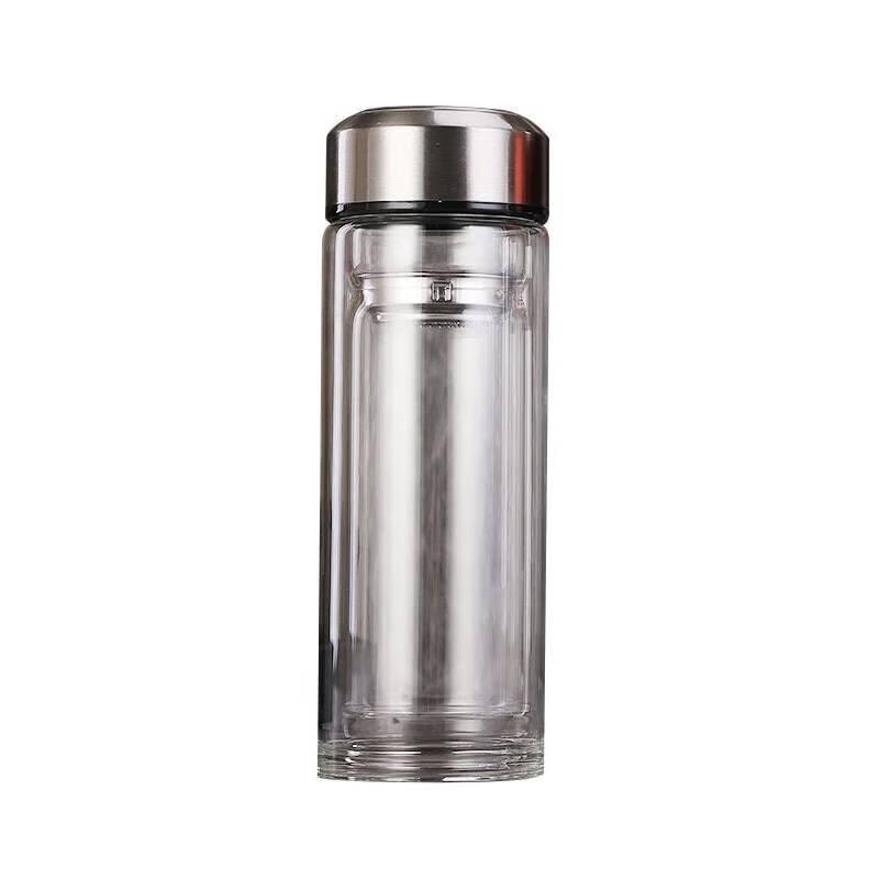 CXJ SY-017 High Borosilicate Double-Layer Glass Cup