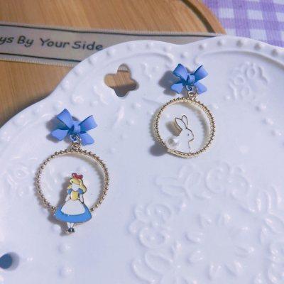 

Princess on the Run Earrings Women s Versatile Earrings Simple and Cute Cartoon Earrings New Trendy Ear Clips Women Without Ear Piercings