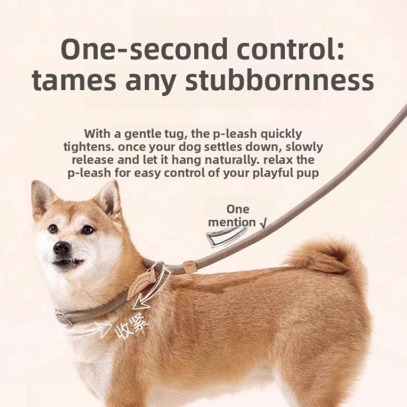 Dog Leash, Explosion-proof P Chain, Dog Walking Leash, Anti-breaking Dog Chain, Medium and Large Dog Explosion-proof P Leash