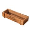 Retro Wooden Succulents Flower Pots, Balcony Potted Plant Rectangular Boxes Wood Succulents Succulents Arrangements