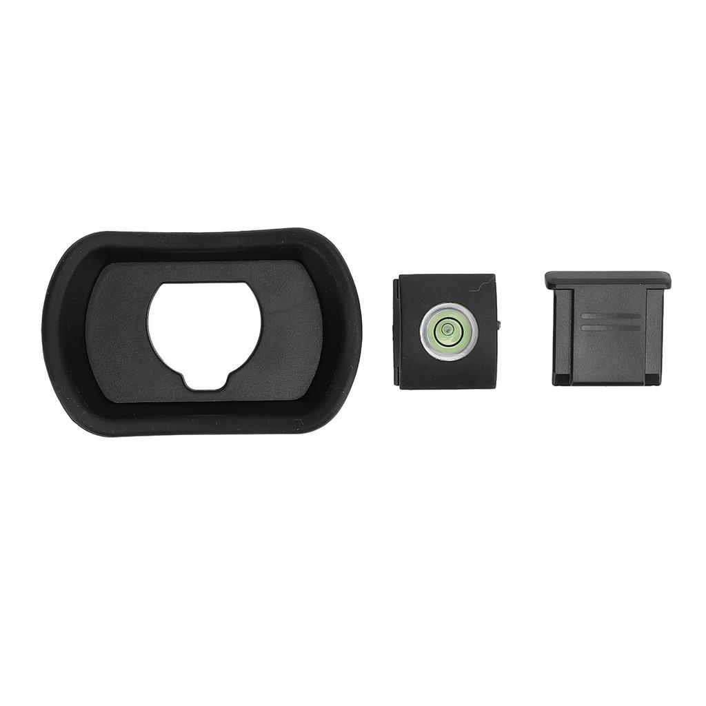 3 Pcs Set Camera Viewfinder Eye Cup Hot Shoe Cover and Bubble Level for GFX100II 100 XH1 XH2S