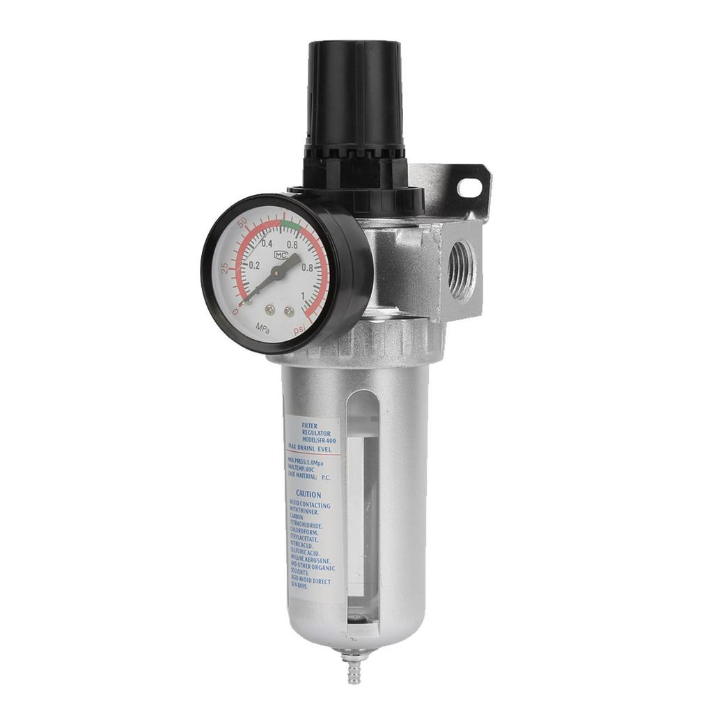 BSP 1 2 Air Compressor Moisture Water Trap Filter Regulator with Mount Connection