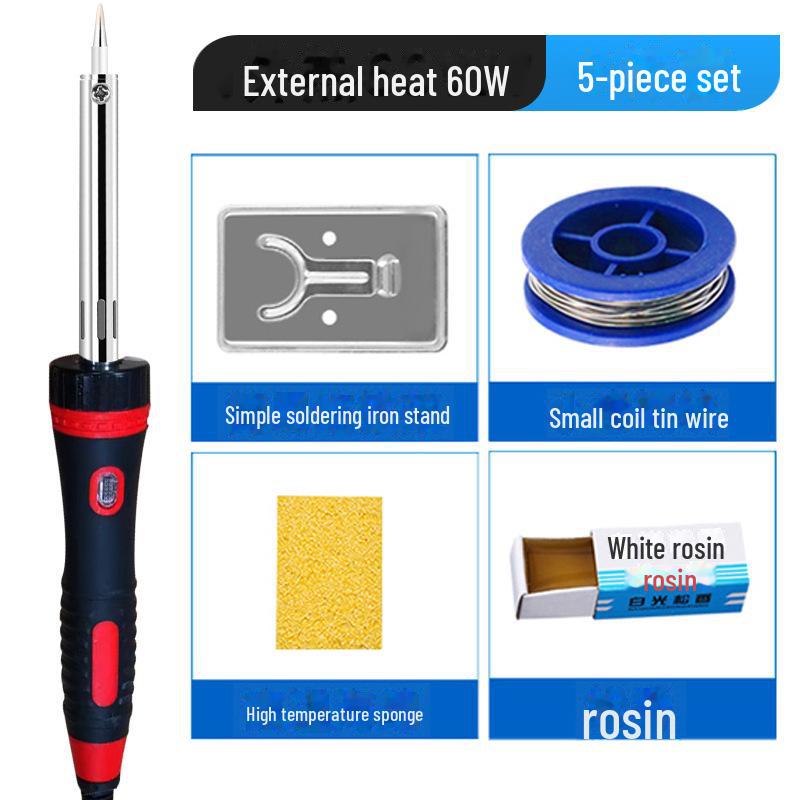 

Мощный электрический паяльник 60 Вт с подсветкой для сварки и выжигания
