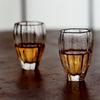 2Pcs/Lot Small Capacity 50ml Hexagon Mouth Glass Tea Cup Tea Ceremony Kung Fu Teacup Tea Master Cup Sake Wine Cup