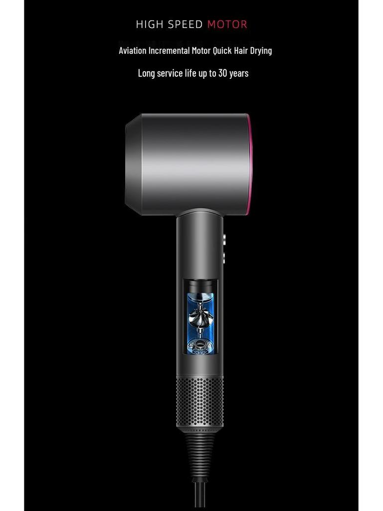 High-Speed Bladeless Hair Dryer with Negative Ion Technology for Salon and Hotel Use