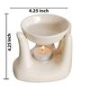 Keramický ruční typ aroma difuzéru olejové lampy s růžovým olejem 10ml