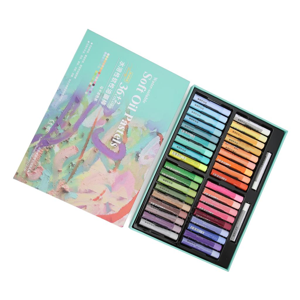 Oil Pastels Write Smoothly Bright Colors Waterproof Durable 36 Colors Pastels Art Supplies for Graffiti Painting