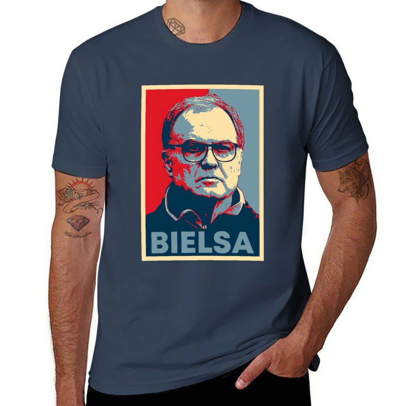 Marcelo Bielsa Hope TShirt Fashion Print Casual Short Sleeve S