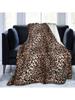 Cheetah Leopard Print Flannel Fleece Blanket Lightweight Blanket Soft Warm Cozy Fuzzy Throw Blankets For Couch Bed Sofa Travel