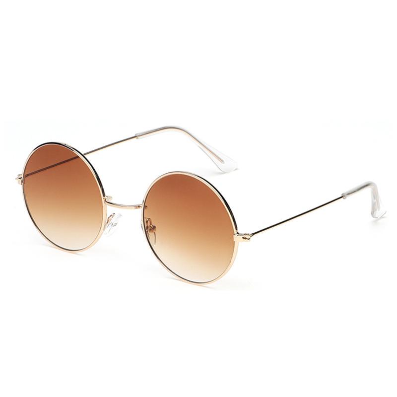 2026 Women's Alloy Mirror Sunglasses, Retro Designer Travel Sunglasses, Pink Round UV400 Sunglasses for Women Gafas De Sol