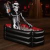 Reusable Drink Chiller for Picnic Halloween Inflatable Skull Ice Bucket, Pirate Skeleton Cooler Party, Server Buffet Thickened PVC Portable