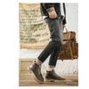 Men's High-top British Style Vintage Genuine Leather Casual Leather Shoes, Mid-top Waterproof Work Boots.