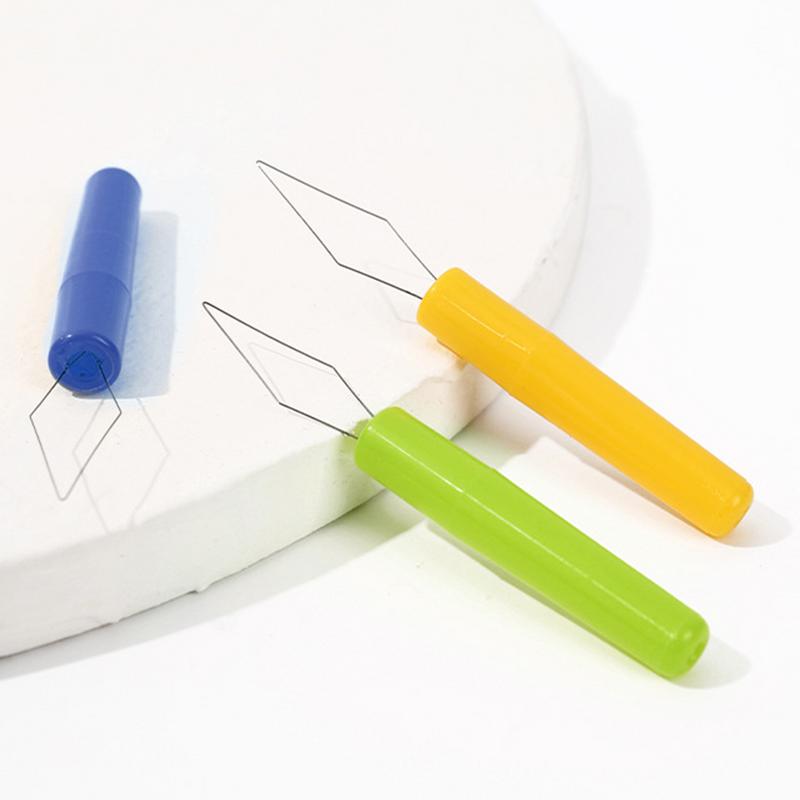 Sewing Needle Threader 3PCS Small Automatic Threader Tool Colorful Needle Threader For DIY Lovers Universal Sewing Tool