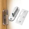 Latch Door Lock Most Door Flap Locks Exquisite Reinforced Safety Silver Stainless Steel For Most Door Flap Locks Safety