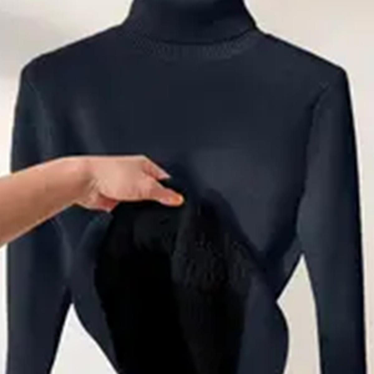 

Однотонный свитер-пуловер с высоким воротом, повседневный теплый свитер с длинными рукавами, осень и зима, женская одежда XXL темно-синий