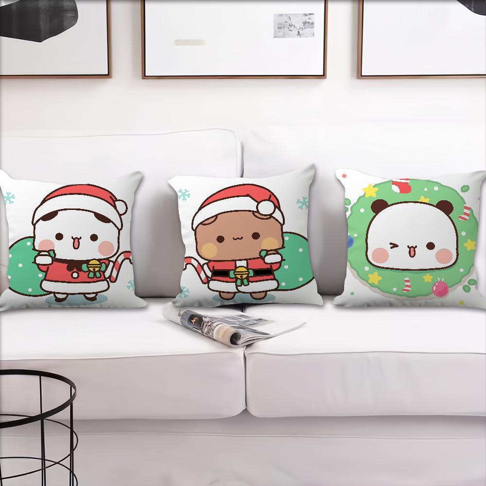 Cartoon cute dudu bubu Christmas cushion cover Pillow Cover Decoration Room Home Sofa living Office Car Nordic Simplicity