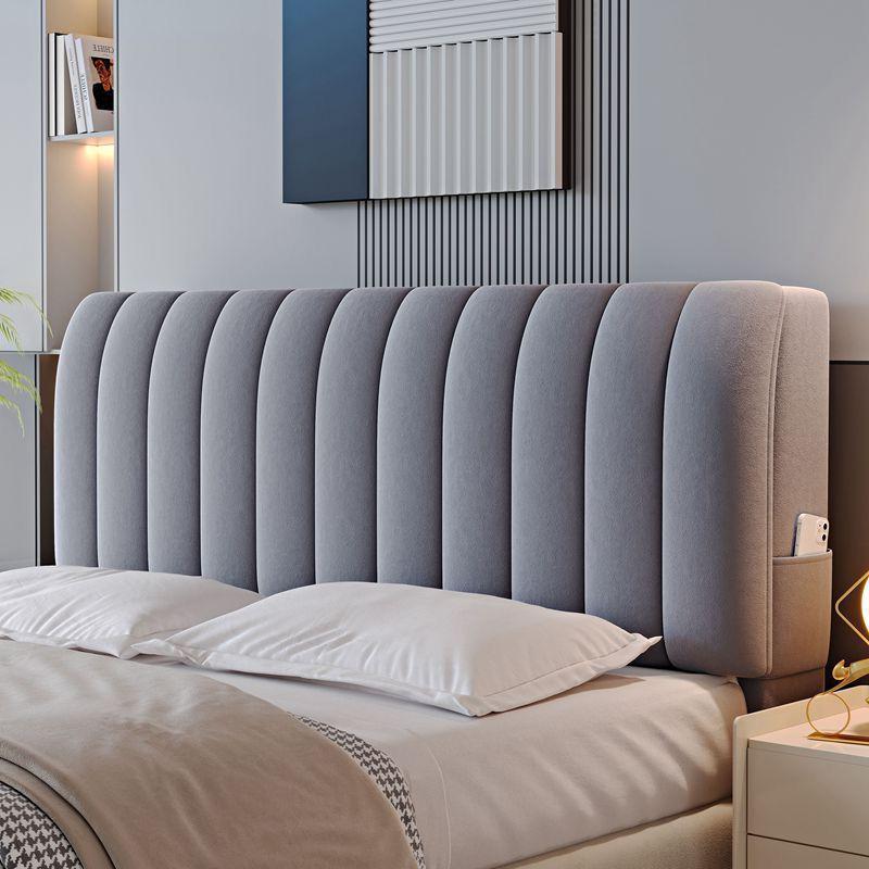 Universal Thickened Velvet Headboard Cover - Soft, Dustproof, and Anti-Collision Protective Backrest Cover