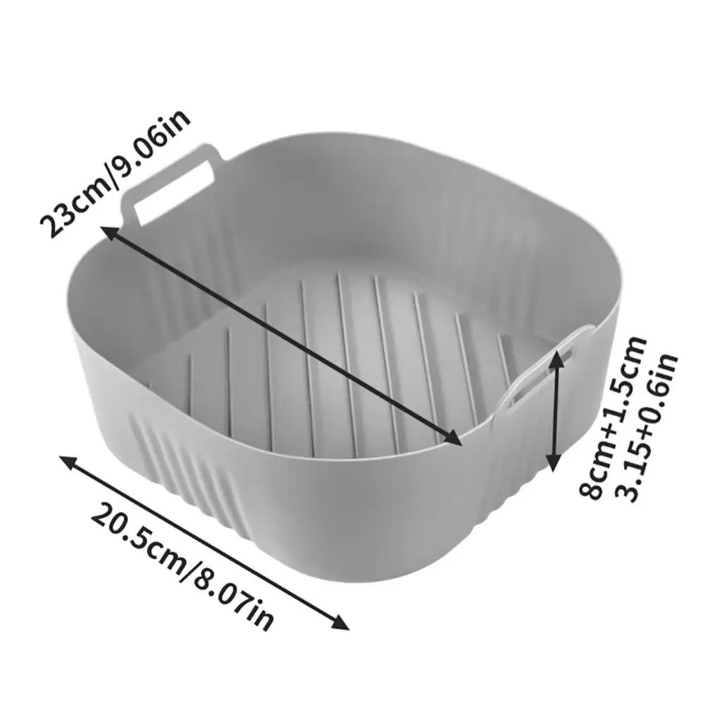 Silicone Air Fryer Mold Oil Filter Strip for PhilipsNA230 COSORI6.2L Non-Stick Reusable Baking Pan Grill Mat Easy Clean