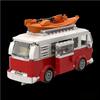 Technical  Creative Vehicle MOC City Camper Travel Trip Car Blocks T1 MOC-Designer Suit Building Party Gifts Holiday C