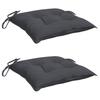 Chair Cushions 2 Pcs. Anthracite 40 X 40 X 7 Cm Oxford Fabric