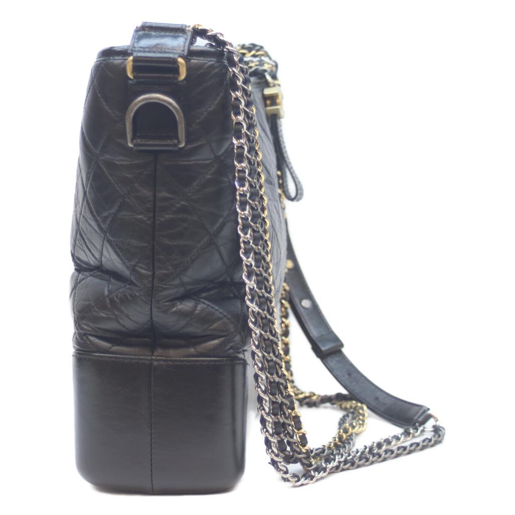 Chanel No. 24 A93824 Black Gabrielle De Chanel Large Hobo Shoulder Bag Shoulder Bag blackUsed